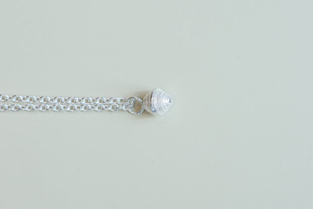 Sterling Silver Small Rwandan Bead Necklace