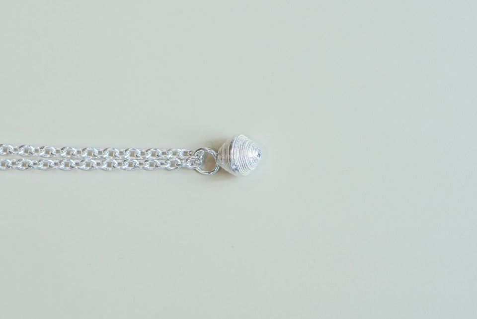 Sterling Silver Small Rwandan Bead Necklace